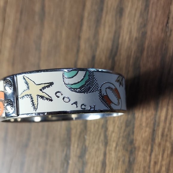 Coach Silver and Orange Beachy Bracelet - Picture 1 of 11